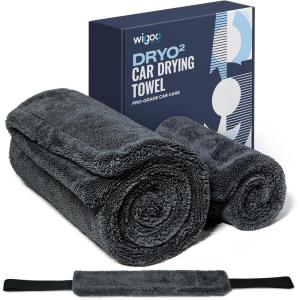 imageWigoo Microfiber Car Drying Towels 36quot x 24quot 1300GSM UltraAbsorbent No Streaks ampamp Scratches DualSided Edgeless Cleaning Towel with Twisted Loop for Auto Detailing Car SUV Truck 3Size Set