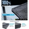 imageWigoo Premium Microfiber Car Drying Towel 1300GSM 2Size Set36241616 UltraAbsorbent No Streaks amp Scratches DualSided Edgeless Wash Towels with Twisted Loop for Cars Detailing SUV Truck2 Sizes Gray Set