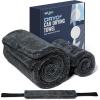 imageWigoo Premium Microfiber Car Drying Towel 1300GSM 2Size Set36241616 UltraAbsorbent No Streaks amp Scratches DualSided Edgeless Wash Towels with Twisted Loop for Cars Detailing SUV Truck3 Sizes Gray Set