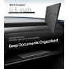 imageWigoo Tesla Car Registration and Insurance Holder Microfiber Leather Magnetic Lock Glove Box Organizer for Cards amp Documents for Tesla Model YJuniper3XSCybertruck Accessories Black