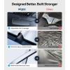 imageWigoo for Jeep Wrangler Windshield Sunshade OEM Design 100 Sun Blockage Foldable Heat Insulation Sun Shade with Storage Bag for Jeep Wrangler 20182026 Silver Coatingfor Toyota Camry20182026