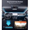 imageWigoo for Jeep Wrangler Windshield Sunshade OEM Design 100 Sun Blockage Foldable Heat Insulation Sun Shade with Storage Bag for Jeep Wrangler 20182026 Silver Coatingfor Ford Maverick20222026