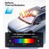 imageWigoo for Jeep Wrangler Windshield Sunshade OEM Design 100 Sun Blockage Foldable Heat Insulation Sun Shade with Storage Bag for Jeep Wrangler 20182026 Silver Coatingfor Dodge RAM 150020192026