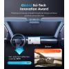 imageWigoo for Jeep Wrangler Windshield Sunshade OEM Design 100 Sun Blockage Foldable Heat Insulation Sun Shade with Storage Bag for Jeep Wrangler 20182026 Silver Coating1 Model Y 20162026