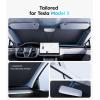 imageWigoo for Jeep Wrangler Windshield Sunshade OEM Design 100 Sun Blockage Foldable Heat Insulation Sun Shade with Storage Bag for Jeep Wrangler 20182026 Silver Coating3Model S 20162026