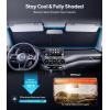 imageWigoo for Jeep Wrangler Windshield Sunshade OEM Design 100 Sun Blockage Foldable Heat Insulation Sun Shade with Storage Bag for Jeep Wrangler 20182026 Silver Coatingfor Nissan Sentra20202026