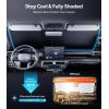 imageWigoo for Jeep Wrangler Windshield Sunshade OEM Design 100 Sun Blockage Foldable Heat Insulation Sun Shade with Storage Bag for Jeep Wrangler 20182026 Silver CoatingFor Toyota Tacoma20162026