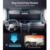 imageWigoo for Jeep Wrangler Windshield Sunshade OEM Design 100 Sun Blockage Foldable Heat Insulation Sun Shade with Storage Bag for Jeep Wrangler 20182026 Silver Coatingfor Toyota 4Runner20102026