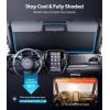 imageWigoo for Jeep Wrangler Windshield Sunshade OEM Design 100 Sun Blockage Foldable Heat Insulation Sun Shade with Storage Bag for Jeep Wrangler 20182026 Silver Coatingfor Subaru Forester 20192026