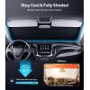 imageWigoo for Jeep Wrangler Windshield Sunshade OEM Design 100 Sun Blockage Foldable Heat Insulation Sun Shade with Storage Bag for Jeep Wrangler 20182026 Silver Coatingfor Chevrolet Equinox20182026