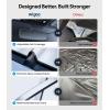 imageWigoo for Jeep Wrangler Windshield Sunshade OEM Design 100 Sun Blockage Foldable Heat Insulation Sun Shade with Storage Bag for Jeep Wrangler 20182026 Silver Coatingfor Subaru Forester 20192026