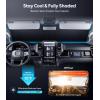 imageWigoo for Jeep Wrangler Windshield Sunshade OEM Design 100 Sun Blockage Foldable Heat Insulation Sun Shade with Storage Bag for Jeep Wrangler 20182026 Silver Coatingfor Dodge RAM 150020192026