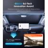 imageWigoo for Jeep Wrangler Windshield Sunshade OEM Design 100 Sun Blockage Foldable Heat Insulation Sun Shade with Storage Bag for Jeep Wrangler 20182026 Silver Coating4Model X 20162026