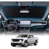 imageWigoo for Jeep Wrangler Windshield Sunshade OEM Design 100 Sun Blockage Foldable Heat Insulation Sun Shade with Storage Bag for Jeep Wrangler 20182026 Silver Coatingfor Ford Maverick20222026