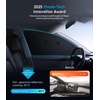 image:imageWigoo 2026 Upgrade 8PCS Full Set Window Sunshade for Tesla Model Y Juniper 20252026 7Layer Cooler amp Blacker IceCrystal Tech with Windshield for Sun Block Baby Camping Privacy Napping Relax6PCS for Model 3 Highland 20242026