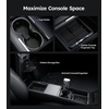 image:imageWigoo Center Console Organizer for Tesla Model Y Juniper Only Premium amp Performance 2025 2026 and All Model 3 Highland Accessories DoubleLayer Storage Smooth Sliding 2PCS BlackBlack