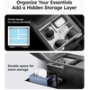 image:imageWigoo Center Console Organizer for Tesla Model Y Juniper Only Premium amp Performance 2025 2026 and All Model 3 Highland Accessories DoubleLayer Storage Smooth Sliding 2PCS Blackwhite
