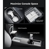 image:imageWigoo Center Console Organizer for Tesla Model Y Juniper Only Premium amp Performance 2025 2026 and All Model 3 Highland Accessories DoubleLayer Storage Smooth Sliding 2PCS Blackwhite