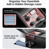 image:imageWigoo Center Console Organizer for Tesla Model Y Juniper Only Premium amp Performance 2025 2026 and All Model 3 Highland Accessories DoubleLayer Storage Smooth Sliding 2PCS BlackPink