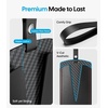 image:imageWigoo Key Card Holder for Tesla with AirTag Slot ScratchResistant Carbon Fiber Texture Hard PC Key Card Case with Keychain for Model 3YSX Cybertruck Accessories 2PackBlack Leather