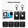 image:imageWigoo Key Card Holder for Tesla with AirTag Slot ScratchResistant Carbon Fiber Texture Hard PC Key Card Case with Keychain for Model 3YSX Cybertruck Accessories 2PackBlack Hard Shell
