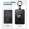 image:imageWigoo Key Card Holder for Tesla with AirTag Slot ScratchResistant Carbon Fiber Texture Hard PC Key Card Case with Keychain for Model 3YSX Cybertruck Accessories 2PackBlack Hard Shell