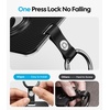 image:imageWigoo Key Card Holder for Tesla with AirTag Slot ScratchResistant Carbon Fiber Texture Hard PC Key Card Case with Keychain for Model 3YSX Cybertruck Accessories 2PackBlack Hard Shell