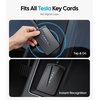 image:imageWigoo Key Card Holder for Tesla with AirTag Slot ScratchResistant Carbon Fiber Texture Hard PC Key Card Case with Keychain for Model 3YSX Cybertruck Accessories 2PackBlack Leather