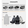image:imageWigoo Microfiber Car Seat Cover Towel Waterproof amp Sweatproof OdorProof for Use After Gym Universal Fit Machine Washable NonSlip Backing Seat Covers for Car Truck SUV Van 1 Pack GrayGray
