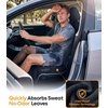 image:imageWigoo Microfiber Car Seat Cover Towel Waterproof amp Sweatproof OdorProof for Use After Gym Universal Fit Machine Washable NonSlip Backing Seat Covers for Car Truck SUV Van 1 Pack GrayBlack