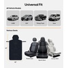 image:imageWigoo Microfiber Car Seat Cover Towel Waterproof amp Sweatproof OdorProof for Use After Gym Universal Fit Machine Washable NonSlip Backing Seat Covers for Car Truck SUV Van 1 Pack GrayBlack