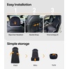image:imageWigoo Microfiber Car Seat Cover Towel Waterproof amp Sweatproof OdorProof for Use After Gym Universal Fit Machine Washable NonSlip Backing Seat Covers for Car Truck SUV Van 1 Pack GrayBlack