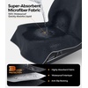 image:imageWigoo Microfiber Car Seat Cover Towel Waterproof amp Sweatproof OdorProof for Use After Gym Universal Fit Machine Washable NonSlip Backing Seat Covers for Car Truck SUV Van 1 Pack GrayBlack