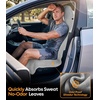 image:imageWigoo Microfiber Car Seat Cover Towel Waterproof amp Sweatproof OdorProof for Use After Gym Universal Fit Machine Washable NonSlip Backing Seat Covers for Car Truck SUV Van 1 Pack GrayGray