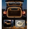 image:imageWigoo Tesla Model Y Accessories Trunk COB Light StripToolFree amp Damageless Installation Seamless and Uniform Glow Waterproof amp Dimmable Fit for 20202026 Tesla Model Yjuniper Cool White Light5M320202026TrunkWarm White