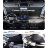 image:imageWigoo Windshield Sun Shade Umbrella for Tesla Model Y 100 Sun Blockage Ice Cooling Fabric Foldable Heat Insulation Front Window Sunshade Umbrella for Tesla Model Y 20202026 JuniperSpecific