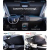 image:imageWigoo Windshield Sun Shade Umbrella for Tesla Model Y 100 Sun Blockage Ice Cooling Fabric Foldable Heat Insulation Front Window Sunshade Umbrella for Tesla Model Y 20202026 JuniperSpecific