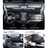 image:imageWigoo Windshield Sun Shade Umbrella for Tesla Model Y 100 Sun Blockage Ice Cooling Fabric Foldable Heat Insulation Front Window Sunshade Umbrella for Tesla Model Y 20202026 JuniperSpecific