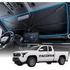 image:imageWigoo Windshield Sun Shade Umbrella for Tesla Model Y 100 Sun Blockage Ice Cooling Fabric Foldable Heat Insulation Front Window Sunshade Umbrella for Tesla Model Y 20202026 JuniperSpecific