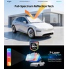image:imageWigoo Windshield Sun Shade Umbrella for Tesla Model Y 100 Sun Blockage Ice Cooling Fabric Foldable Heat Insulation Front Window Sunshade Umbrella for Tesla Model Y 20202026 JuniperSpecific