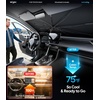 image:imageWigoo Windshield Sun Shade Umbrella for Tesla Model Y 100 Sun Blockage Ice Cooling Fabric Foldable Heat Insulation Front Window Sunshade Umbrella for Tesla Model Y 20202026 JuniperSpecific
