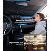image:imageWigoo Windshield Sun Shade Umbrella for Tesla Model Y 100 Sun Blockage Ice Cooling Fabric Foldable Heat Insulation Front Window Sunshade Umbrella for Tesla Model Y 20202026 JuniperUniversal