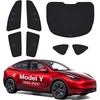 image:imageWigoo 2026 Upgrade 8PCS Full Set Window Sunshade for Tesla Model Y Juniper 20252026 7Layer Cooler amp Blacker IceCrystal Tech with Windshield for Sun Block Baby Camping Privacy Napping Relax7 PCS for Model Y 20202024