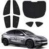 image:imageWigoo 2026 Upgrade 8PCS Full Set Window Sunshade for Tesla Model Y Juniper 20252026 7Layer Cooler amp Blacker IceCrystal Tech with Windshield for Sun Block Baby Camping Privacy Napping Relax7PCs for Model Y Juniper 20252026
