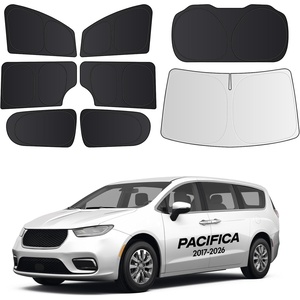 image:imageWigoo 2026 Upgrade 8PCS Full Set Window Sunshade for Tesla Model Y Juniper 20252026 7Layer Cooler amp Blacker IceCrystal Tech with Windshield for Sun Block Baby Camping Privacy Napping Relax8PCS for Pacifica 20172026