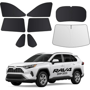 image:imageWigoo 2026 Upgrade 8PCS Full Set Window Sunshade for Tesla Model Y Juniper 20252026 7Layer Cooler amp Blacker IceCrystal Tech with Windshield for Sun Block Baby Camping Privacy Napping Relax8PCS for RAV4 20192025