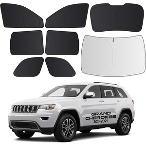 image:imageWigoo 2026 Upgrade 8PCS Full Set Window Sunshade for Tesla Model Y Juniper 20252026 7Layer Cooler amp Blacker IceCrystal Tech with Windshield for Sun Block Baby Camping Privacy Napping Relax8PCS for Grand Cherokee 20112021