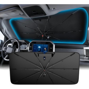 image:imageWigoo Windshield Sun Shade Umbrella for Tesla Model Y 100 Sun Blockage Ice Cooling Fabric Foldable Heat Insulation Front Window Sunshade Umbrella for Tesla Model Y 20202026 JuniperUniversal